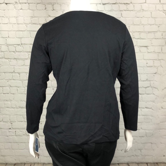 Snowman Cat Christmas Holiday Xmas Top Plus Size 1X - Picture 3 of 6